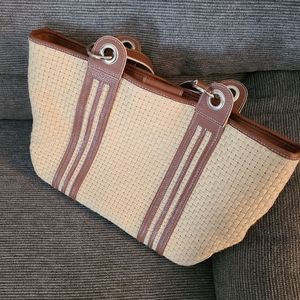 Maxx straw woven handbag